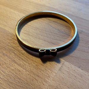 Kate spade gold and black bow bracelet